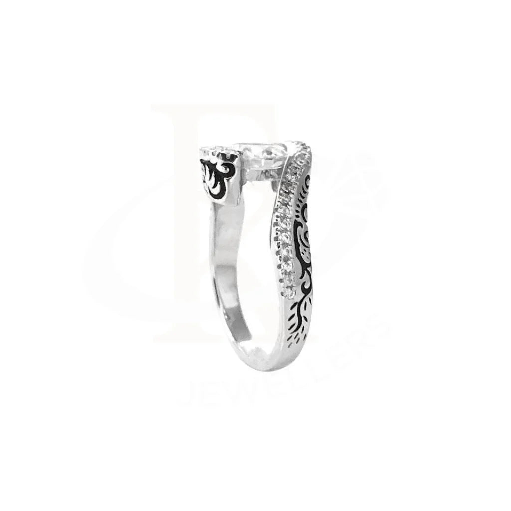 Italian Silver 925 Solitaire Ring - Fkjrn1776 Rings