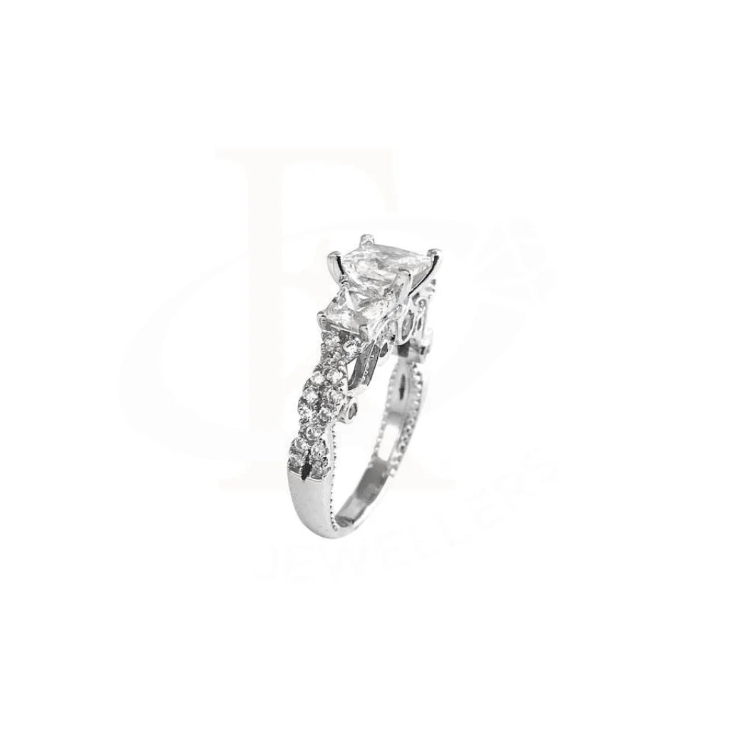 Italian Silver 925 Solitaire Ring - Fkjrn1777 Rings