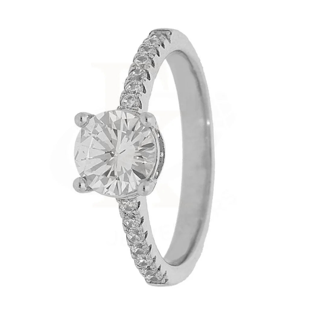 Italian Silver 925 Solitaire Ring - Fkjrn1778 Rings