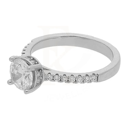 Italian Silver 925 Solitaire Ring - Fkjrn1778 Rings