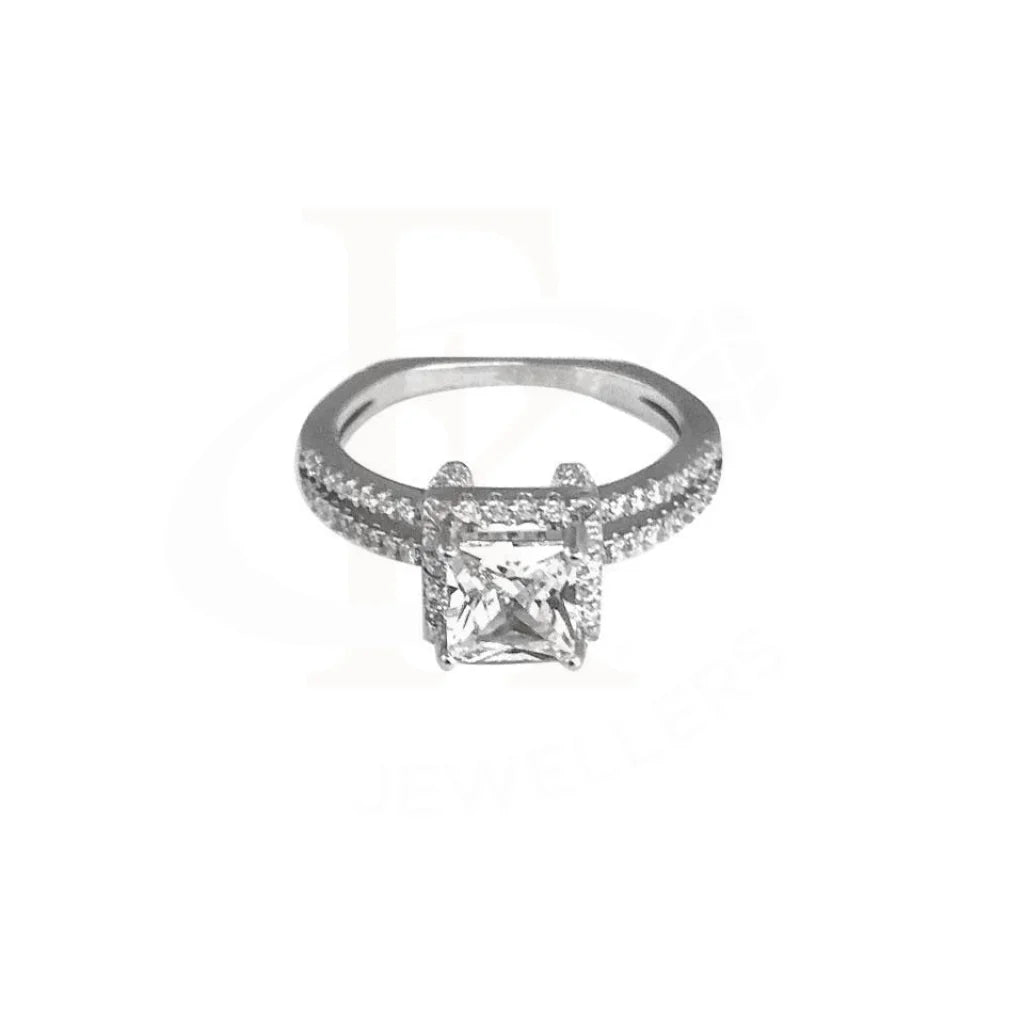 Italian Silver 925 Solitaire Ring - Fkjrn1780 Rings