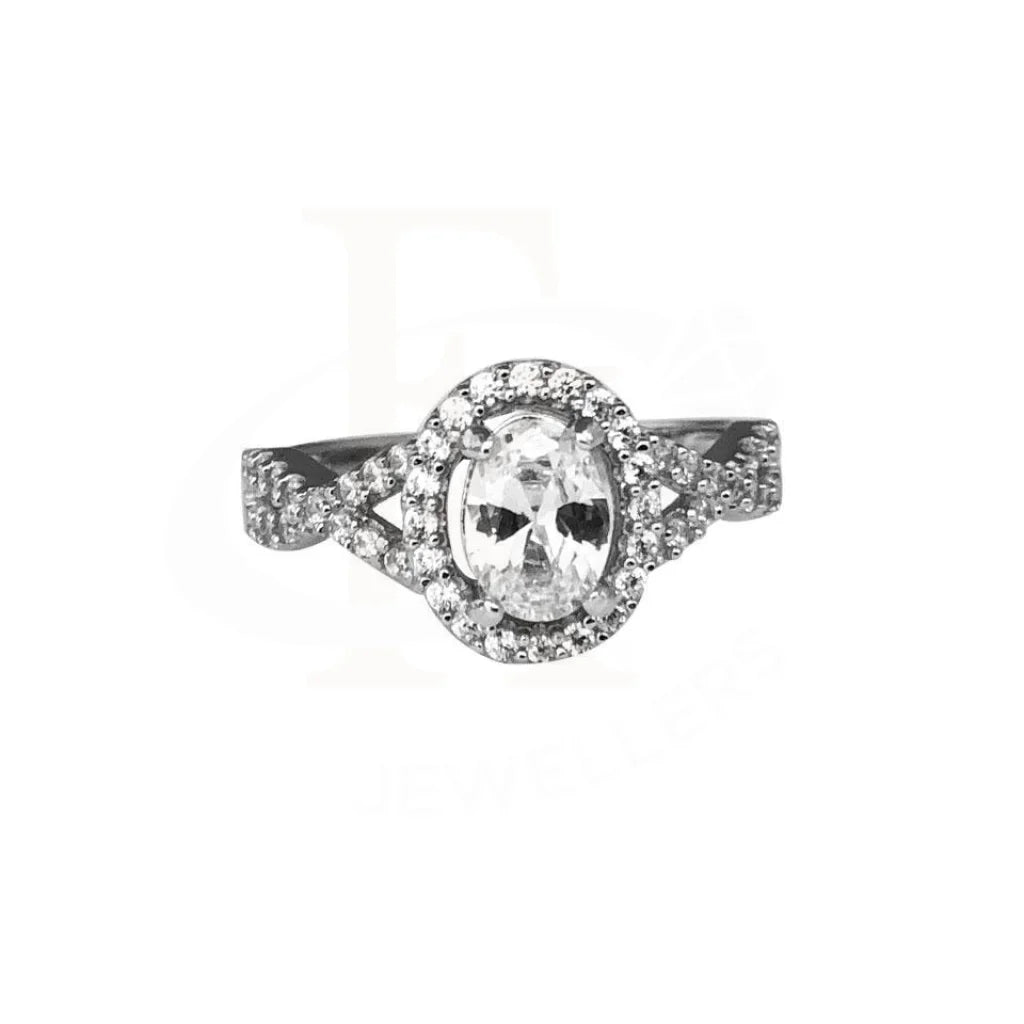 Italian Silver 925 Solitaire Ring - Fkjrn1788 Rings