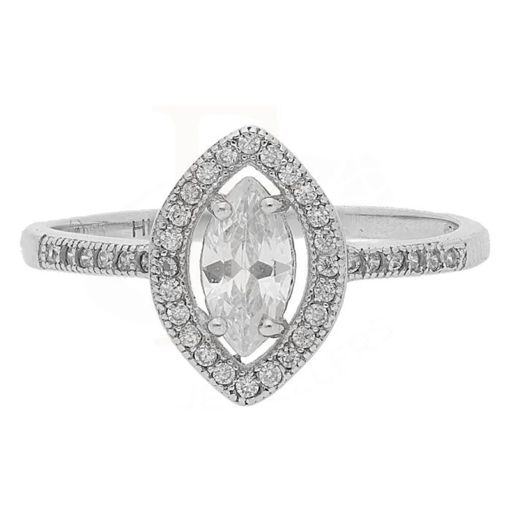 Italian Silver 925 Solitaire Ring - Fkjrn1796 Rings