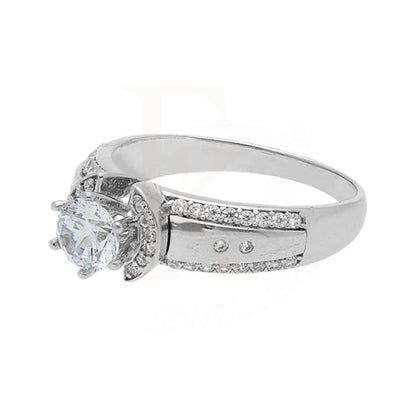 Italian Silver 925 Solitaire Ring - Fkjrn2076 Rings