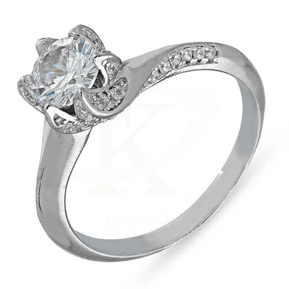 Italian Silver 925 Solitaire Ring - Fkjrnsl2937 Rings