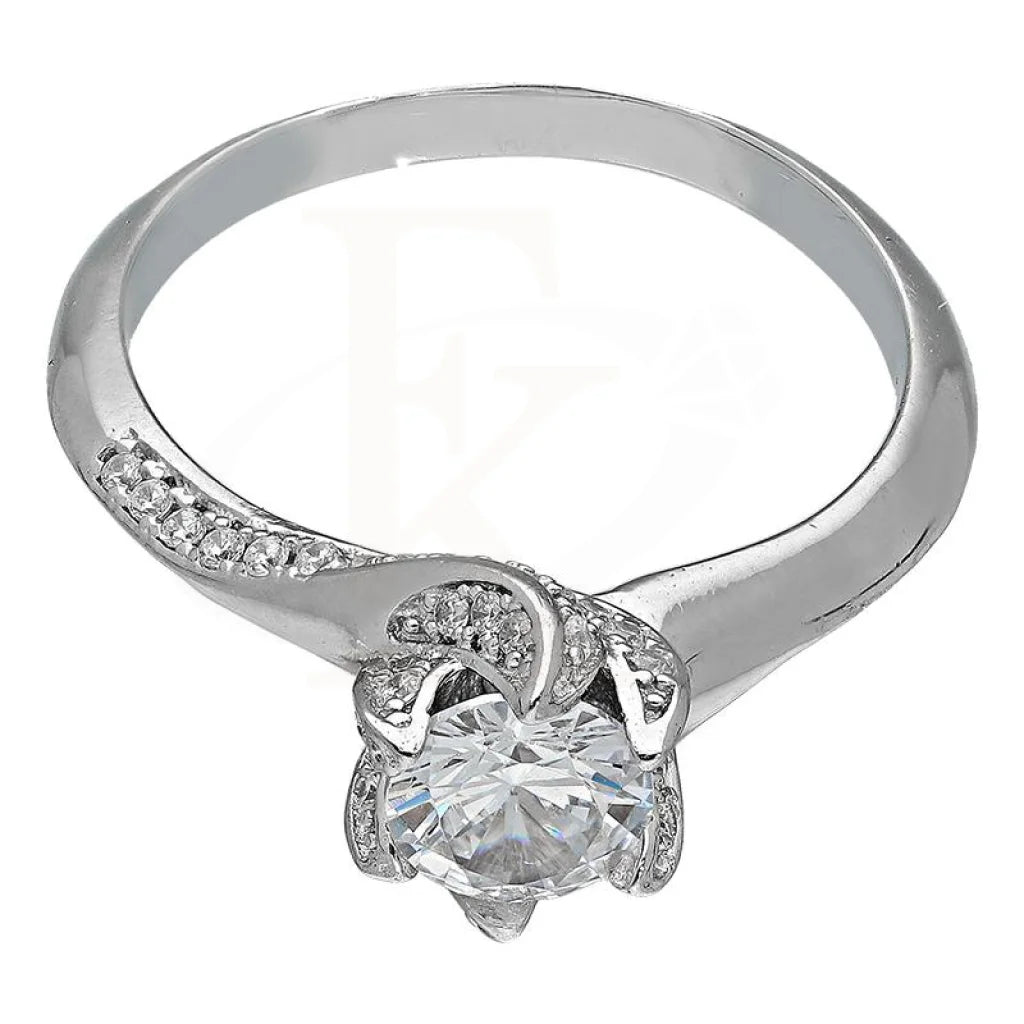 Italian Silver 925 Solitaire Ring - Fkjrnsl2937 Rings