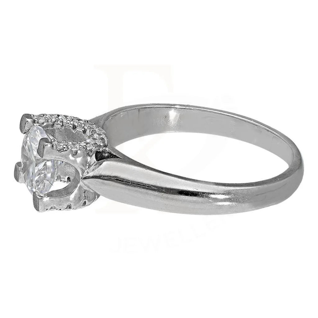 Italian Silver 925 Solitaire Ring - Fkjrnsl2950 Rings