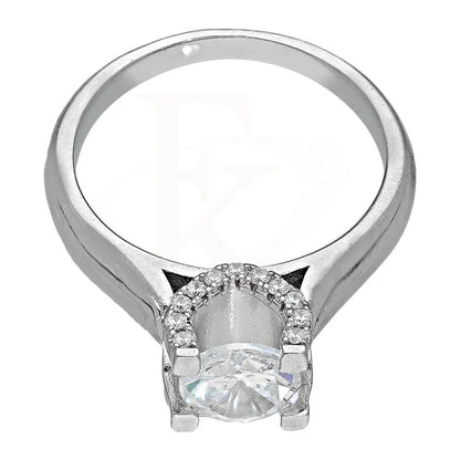 Italian Silver 925 Solitaire Ring - Fkjrnsl2950 Rings