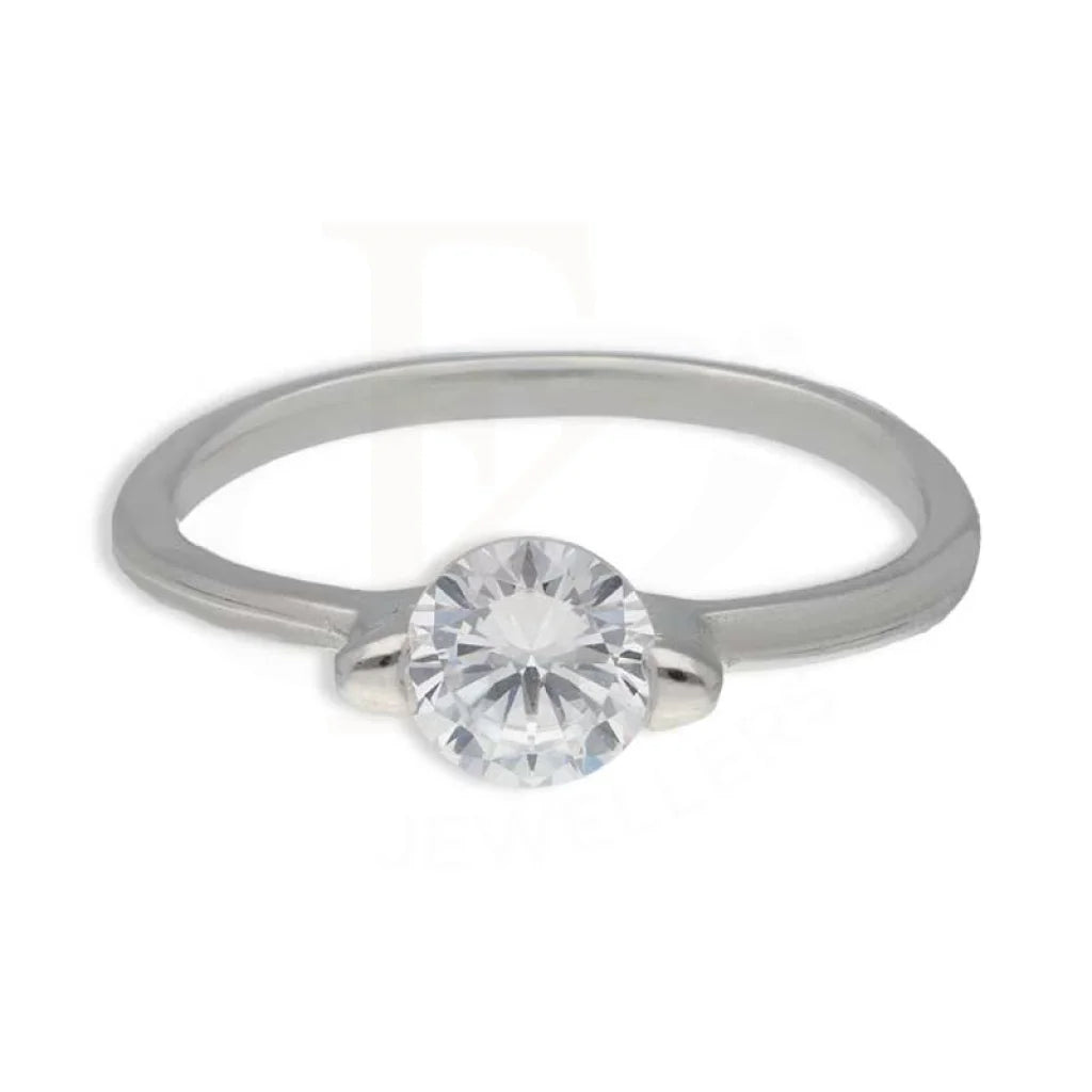 Sterling Silver 925 Solitaire Ring - Fkjrnsl3655 Rings