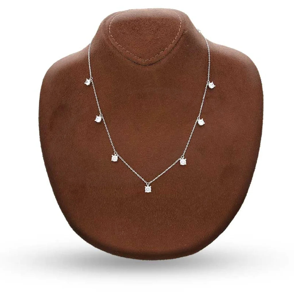 Sterling Silver 925 Solitaires Necklace - Fkjnklsl2929 Necklaces