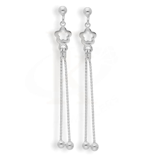 Italian Silver 925 Star Drop Earrings - Fkjernsl2178