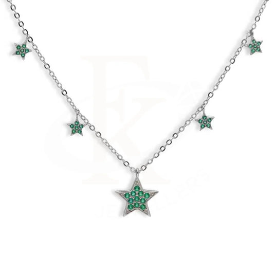 Sterling Silver 925 Stars Shaped Necklace - Fkjnklsl2972 Necklaces