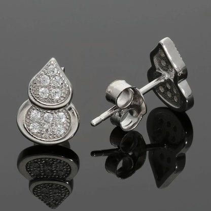 Italian Silver 925 Stud Earrings - Fkjernsl2512