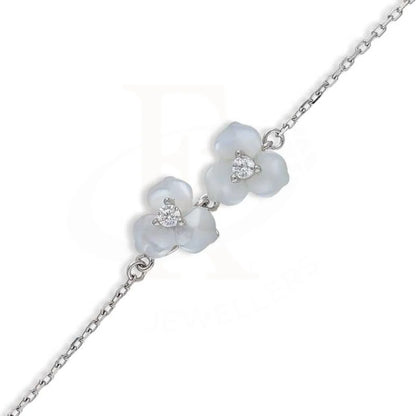 Sterling Silver 925 Twin Flower Bracelet - Fkjbrlsl2830 Bracelets