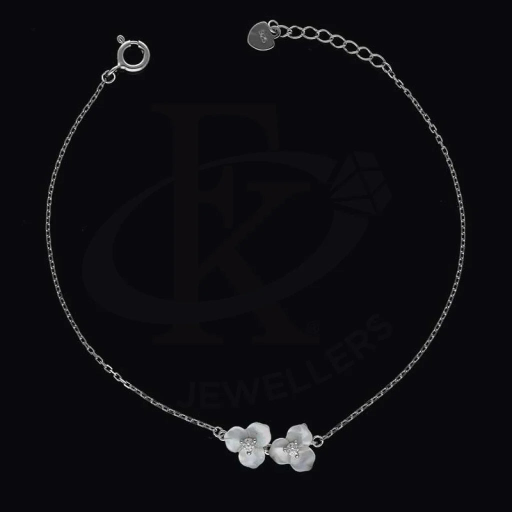 Sterling Silver 925 Twin Flower Bracelet - Fkjbrlsl2830 Bracelets