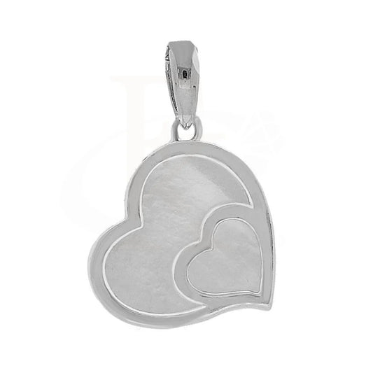 Italian Silver 925 Twin Hearts Pendant - Fkjpnd1981 Pendants