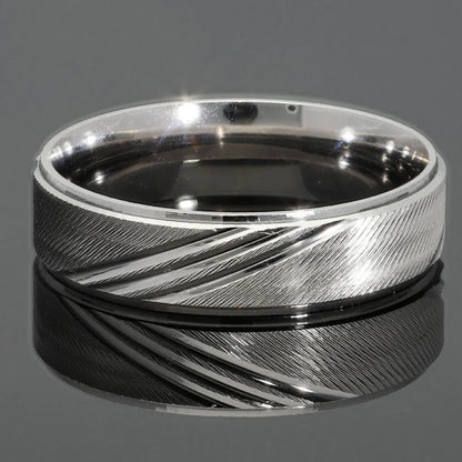 Italian Silver 925 Wedding Band Ring - Fkjrnsl2981 Rings