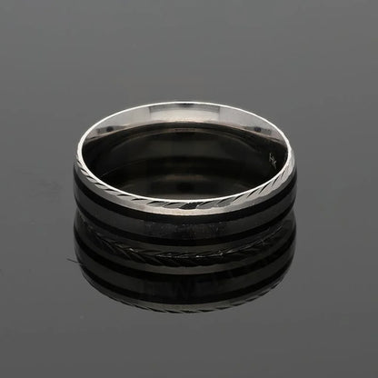 Italian Silver 925 Wedding Band Ring - Fkjrnsl3488 Rings