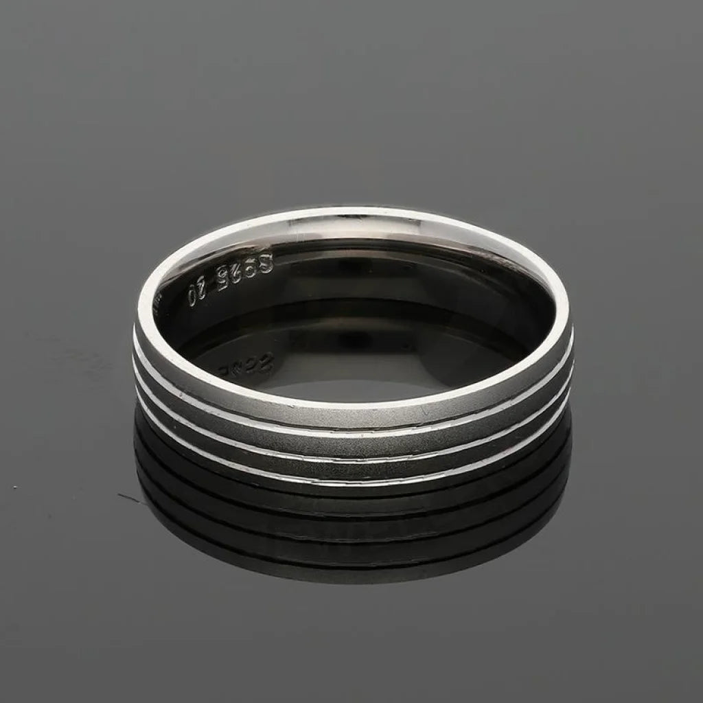 Italian Silver 925 Wedding Band Ring - Fkjrnsl3492 Rings