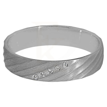 Italian Silver 925 Wedding Couple Band Rings - Fkjrnsl2562 7.00 (Us) / 3.420 Grams