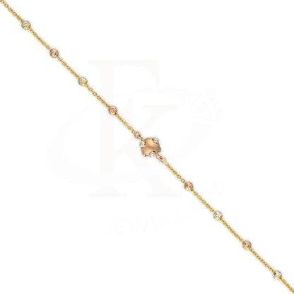 Tri Tone Gold Ball Shaped Bracelet 22Kt - Fkjbrl22K3002 Bracelets