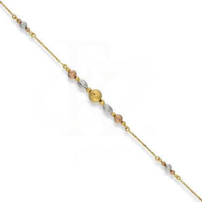 Tri Tone Gold Balls Shaped Bracelet 22Kt - Fkjbrl22K3038 Bracelets