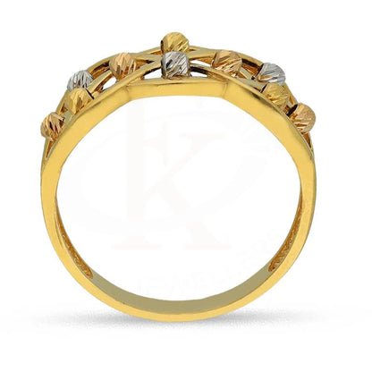 Tri Tone Gold Beads Ring 22Kt - Fkjrn22K3868 Rings