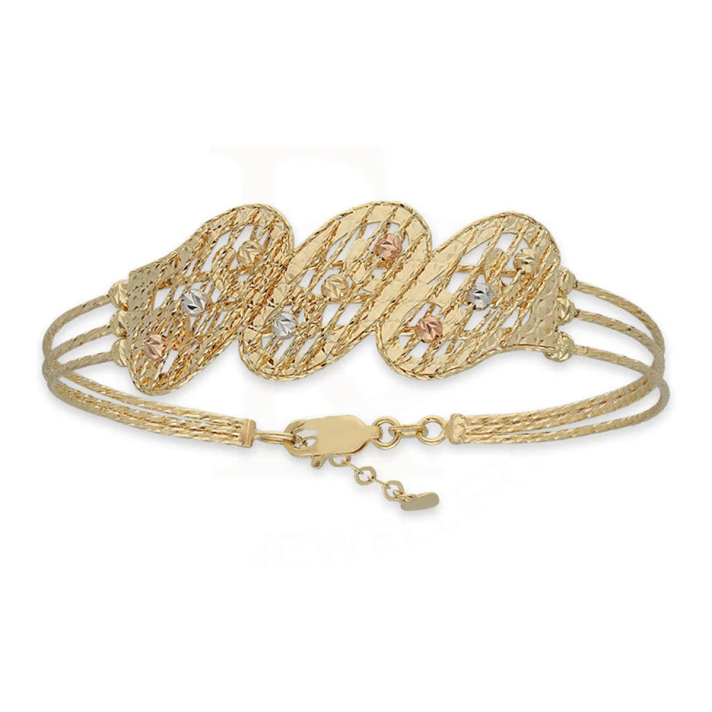 Tri Tone Gold Bracelet 18Kt - Fkjbrl18K5193 Bracelets