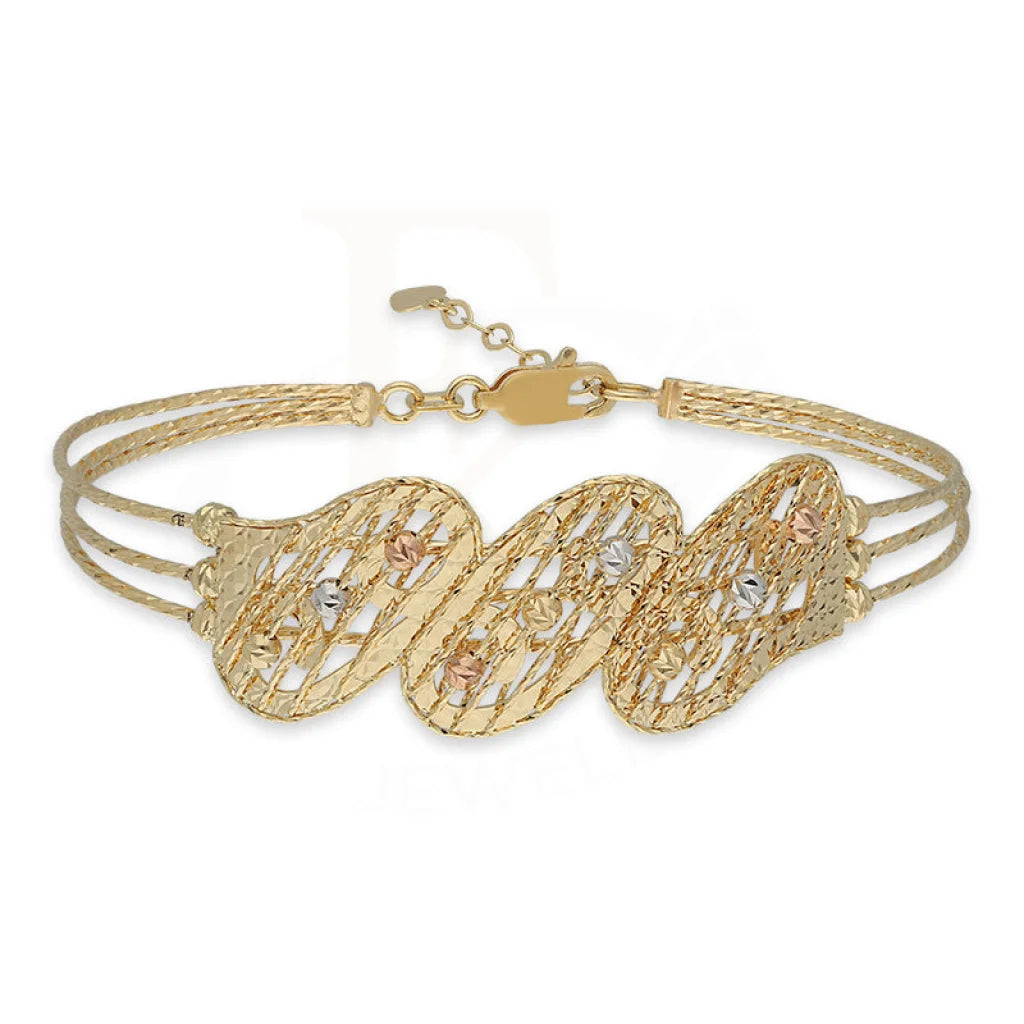 Tri Tone Gold Bracelet 18Kt - Fkjbrl18K5193 Bracelets