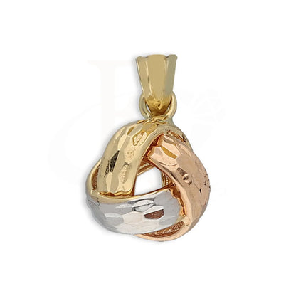 Tri Tone Gold Knot Pendant 18Kt - Fkjpnd18K5453 Pendants