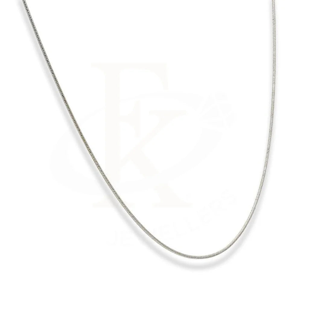 White Gold 16 Inches Snake Chain In 22Kt - Fkjcn22K2197 Chains