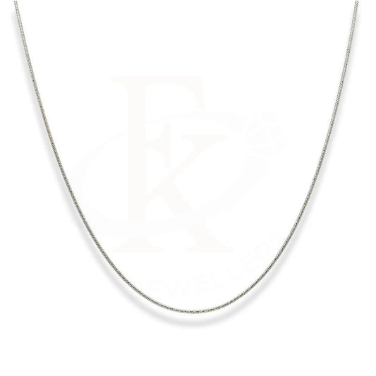 White Gold 16 Inches Snake Chain In 22Kt - Fkjcn22K2197 Chains