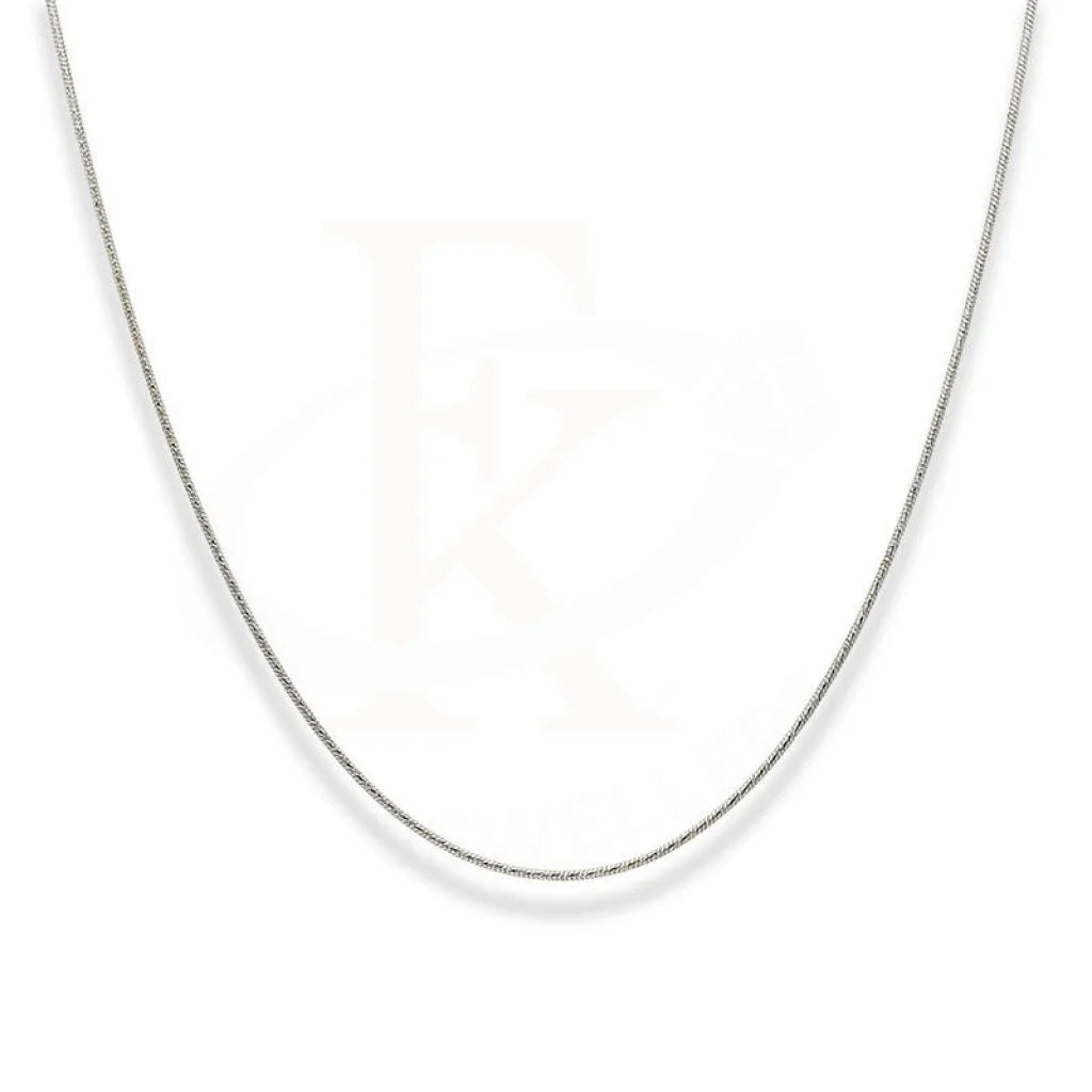 White Gold 20 Inches Snake Chain In 22Kt - Fkjcn22K2198 Chains