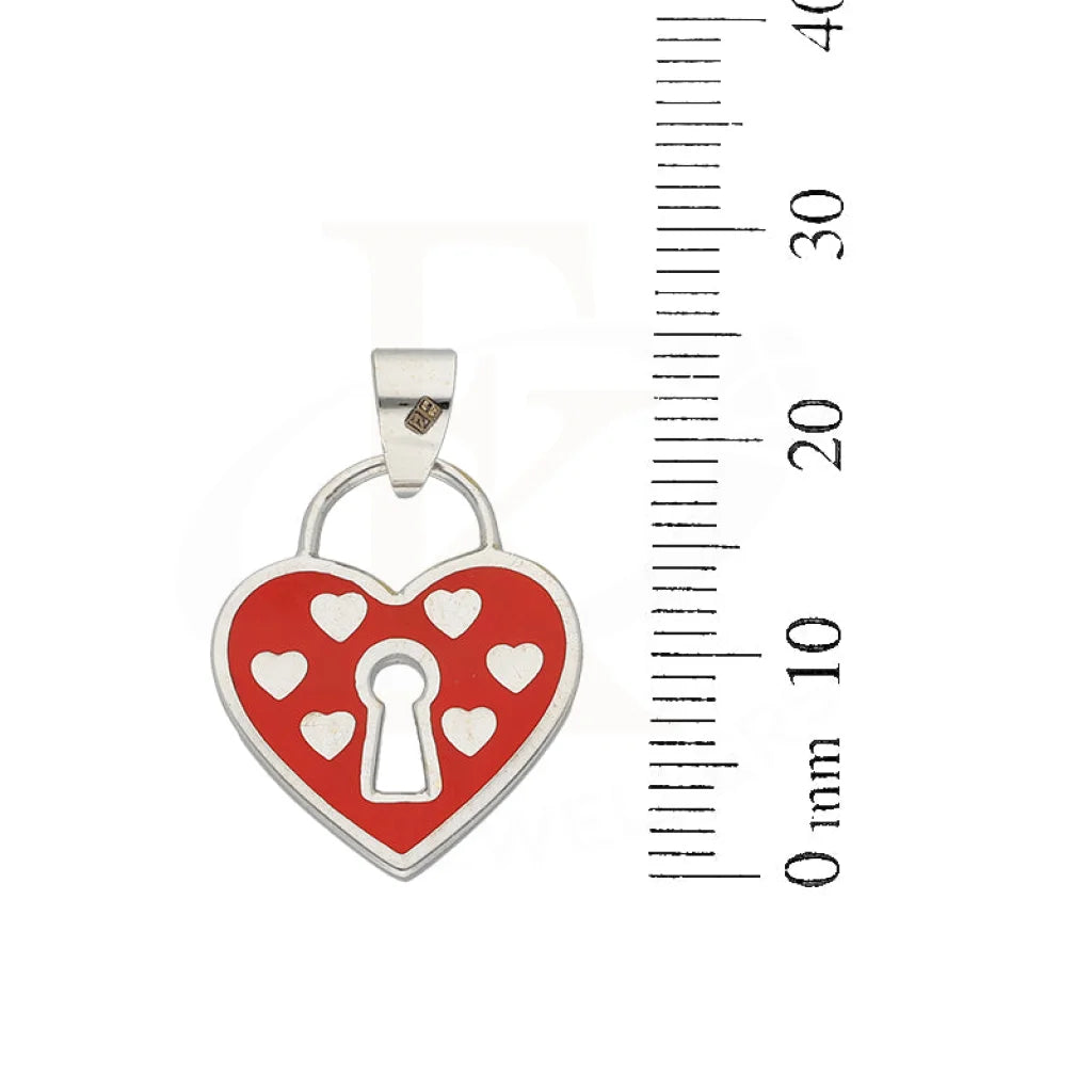 White Gold Heart Shaped Pendant 18Kt - Fkjpnd18K5222 Pendants