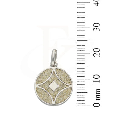 White Gold Round Shaped Pendant 18Kt - Fkjpnd18K5223 Pendants